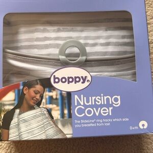Boppy Nursing Cover - Gray and White Pattern